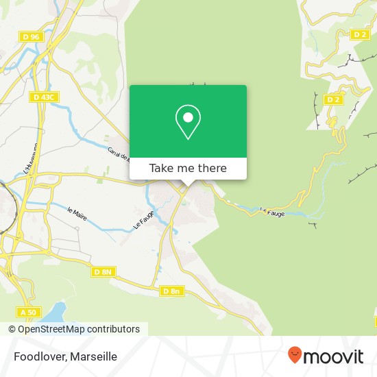 Mapa Foodlover, 1 Rue des Jaynes 13420 Gémenos