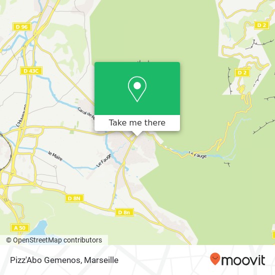 Pizz'Abo Gemenos, 1 Rue Massilie 13420 Gémenos map