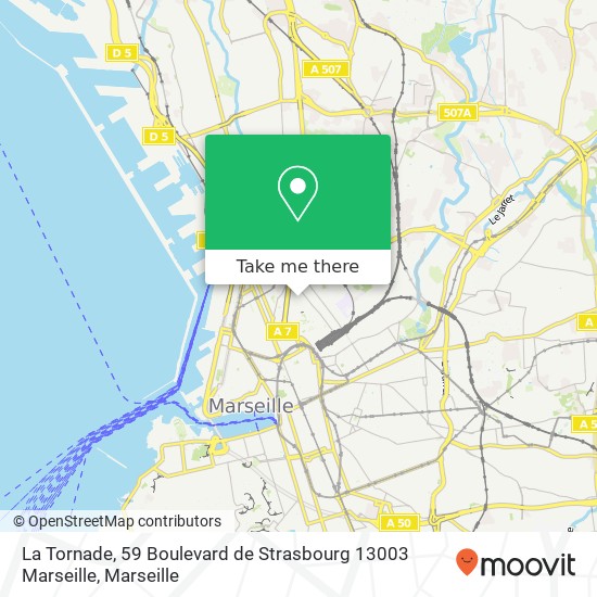 La Tornade, 59 Boulevard de Strasbourg 13003 Marseille map