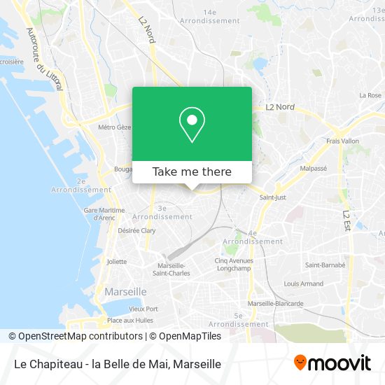 Le Chapiteau - la Belle de Mai map