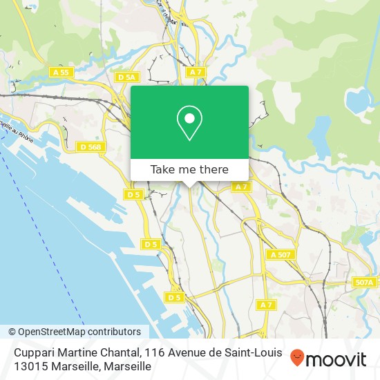Cuppari Martine Chantal, 116 Avenue de Saint-Louis 13015 Marseille map