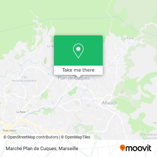 Marché Plan de Cuques map
