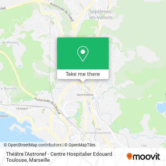 Théâtre l'Astronef - Centre Hospitalier Edouard Toulouse map