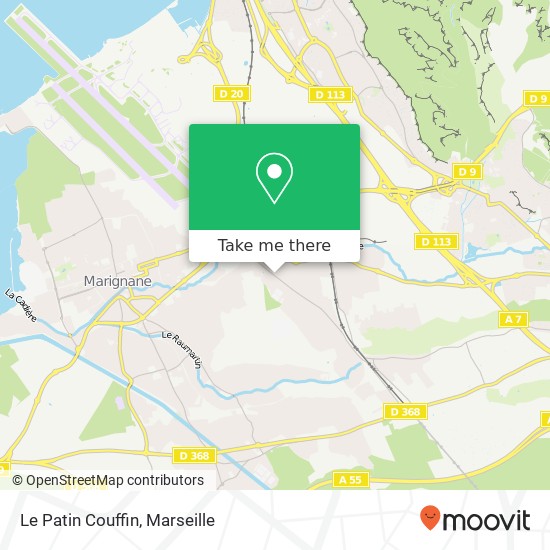 Mapa Le Patin Couffin, 663 Boulevard Barthélemy Abbadie 13730 Saint-Victoret