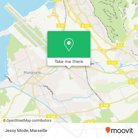 Mapa Jessy Mode, 475 Boulevard Barthélemy Abbadie 13730 Saint-Victoret