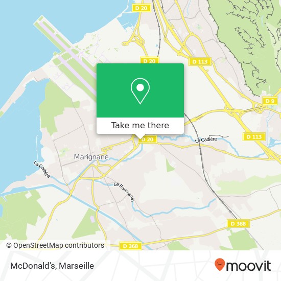 Mapa McDonald's, Avenue du 8 Mai 1945 13730 Saint-Victoret