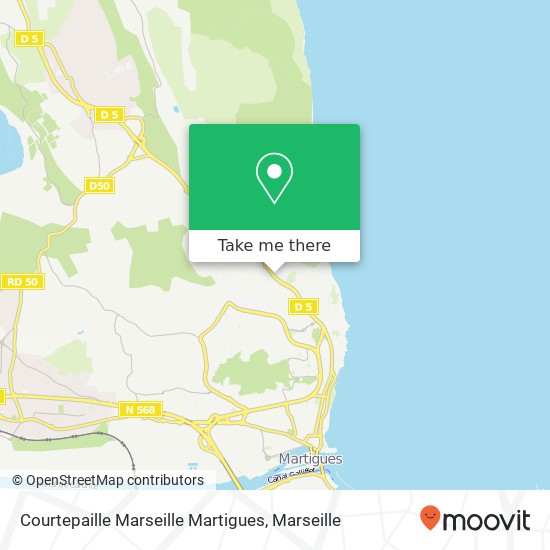 Mapa Courtepaille Marseille Martigues, Ctre Ccial des Plaines Figuerolles 13500 Martigues