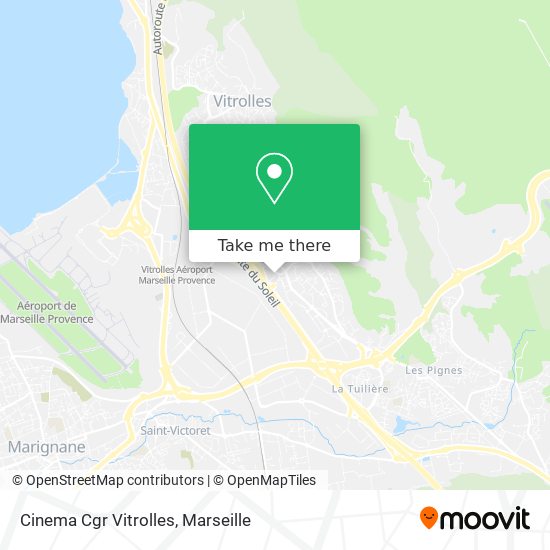 Cinema Cgr Vitrolles map