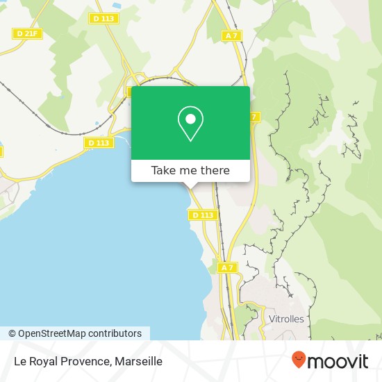 Mapa Le Royal Provence, D113 13340 Rognac