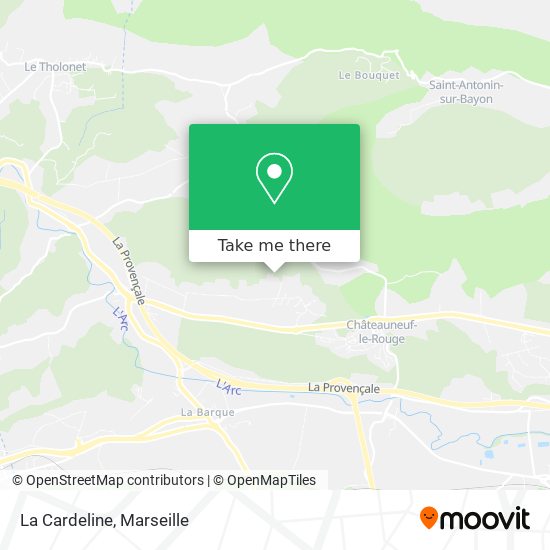 La Cardeline map