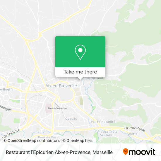 Restaurant l'Epicurien Aix-en-Provence map