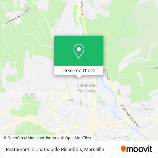 Restaurant le Château de Richebois map
