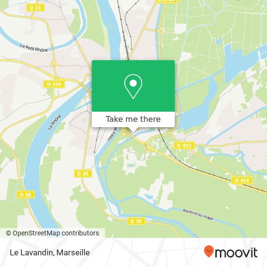 Mapa Le Lavandin, Rue Charles Chaplin 13200 Arles