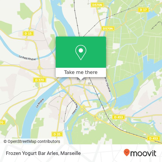 Frozen Yogurt Bar Arles map