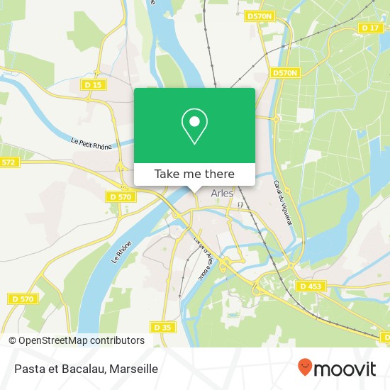 Mapa Pasta et Bacalau, 21 Rue du Pont 13200 Arles