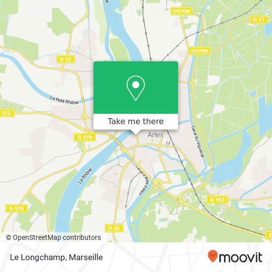 Mapa Le Longchamp, 20 Rue Anatole France 13200 Arles