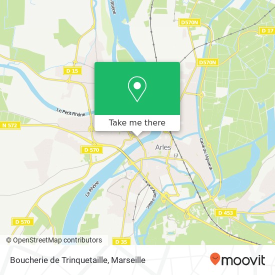 Mapa Boucherie de Trinquetaille, 16 Rue Jean Lebas 13200 Arles