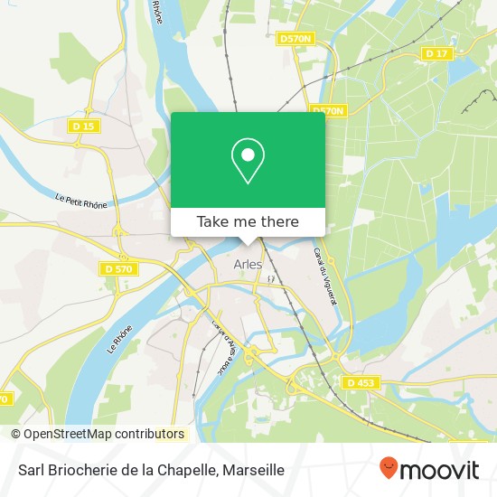 Mapa Sarl Briocherie de la Chapelle, Rue Léon Blum 13200 Arles