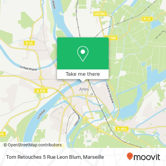 Mapa Tom Retouches 5 Rue Leon Blum, 5 Rue Léon Blum 13200 Arles