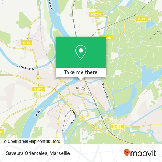 Mapa Saveurs Orientales, Rue de la Cavalerie 13200 Arles