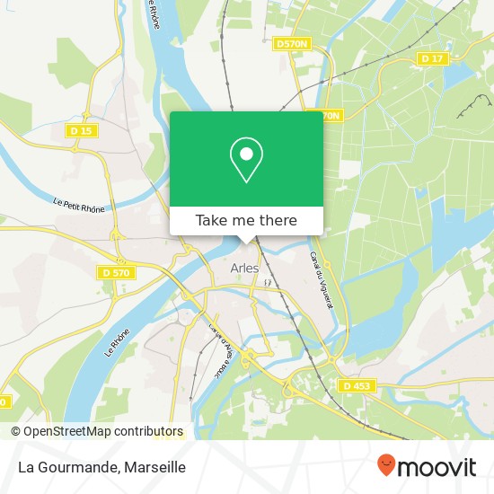 Mapa La Gourmande, 17 Rue de la Cavalerie 13200 Arles