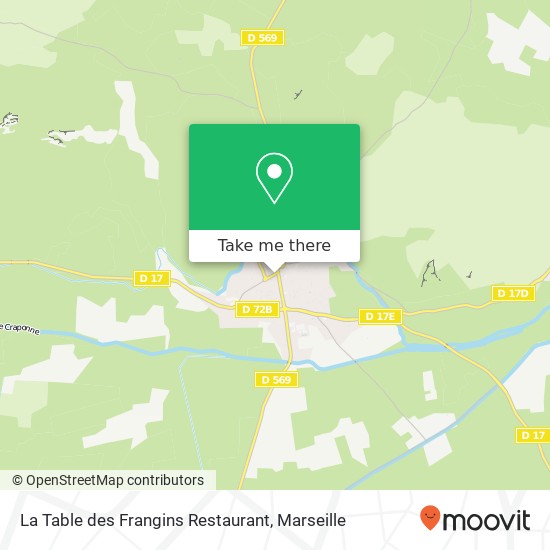 Mapa La Table des Frangins Restaurant, 6 Avenue Saint-Véredème 13430 Eyguières