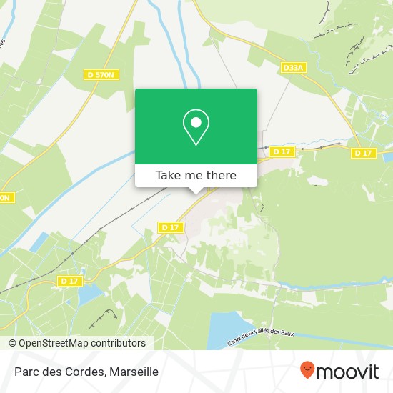 Mapa Parc des Cordes, Route d'Arles 13990 Fontvieille