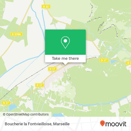 Mapa Boucherie la Fontvieilloise, 24 Cours Hyacinthe Bellon 13990 Fontvieille