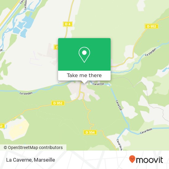 Mapa La Caverne, 169 Avenue de la Libération 83560 Vinon-sur-Verdon