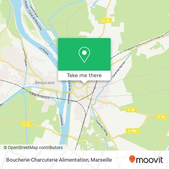 Mapa Boucherie-Charcuterie Alimentation, 70 Boulevard Itam 13150 Tarascon