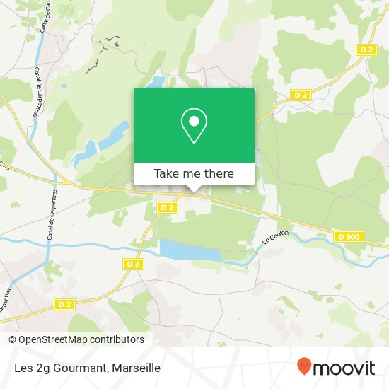 Mapa Les 2g Gourmant, Route d'Apt 84660 Maubec