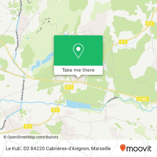 Mapa Le Kub', D2 84220 Cabrières-d'Avignon