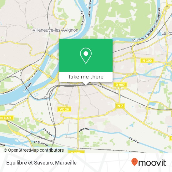 Mapa Équilibre et Saveurs, 11 Avenue des Sources 84000 Avignon