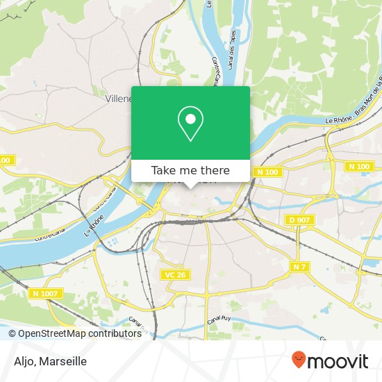 Mapa Aljo, 14 Rue de la République 84000 Avignon