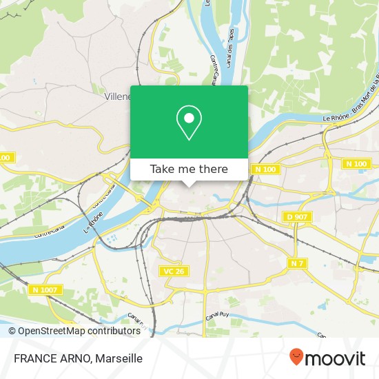 Mapa FRANCE ARNO, 18 Rue de la République 84000 Avignon