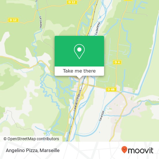 Mapa Angelino Pizza, Place Bon Accueil 04700 La Brillanne