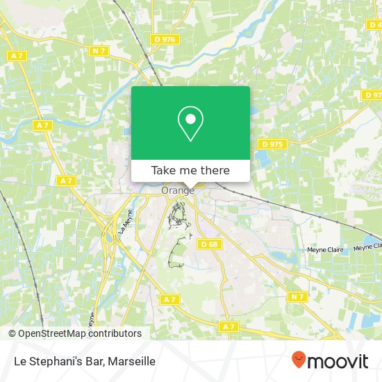 Mapa Le Stephani's Bar, 506 Boulevard Édouard Daladier 84100 Orange