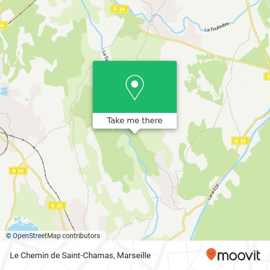 Le Chemin de Saint-Chamas map