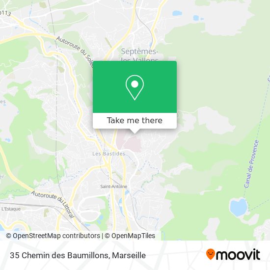 35 Chemin des Baumillons map