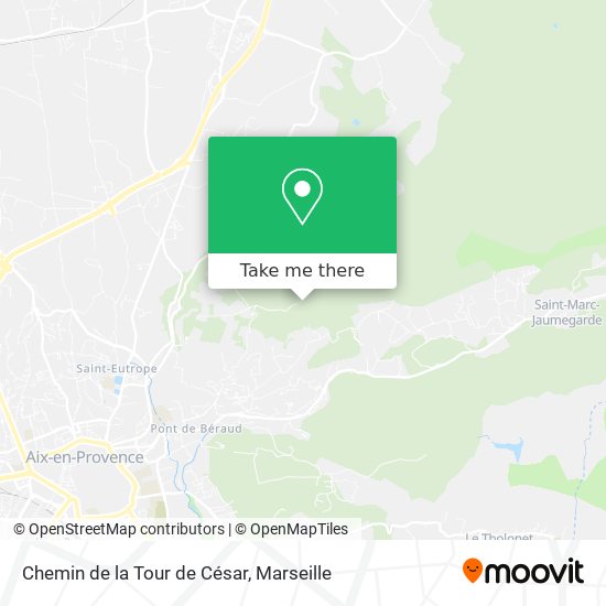 Chemin de la Tour de César map