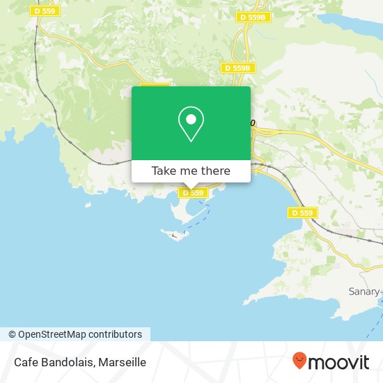 Cafe Bandolais map