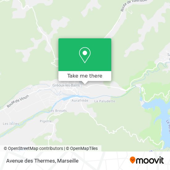 Avenue des Thermes map