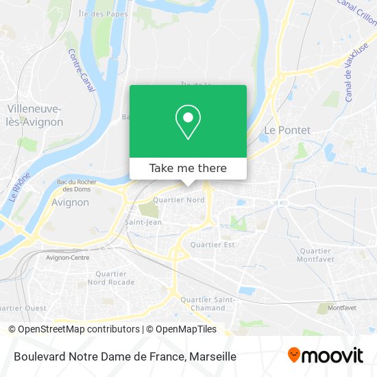 Boulevard Notre Dame de France map