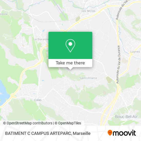 BATIMENT C CAMPUS ARTEPARC map