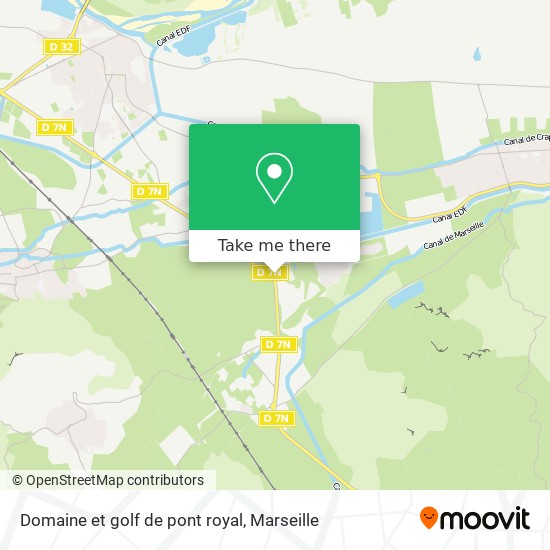 Domaine et golf de pont royal map