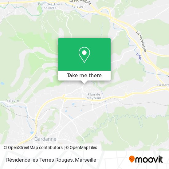 Résidence les Terres Rouges map