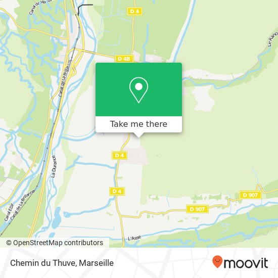 Chemin du Thuve map