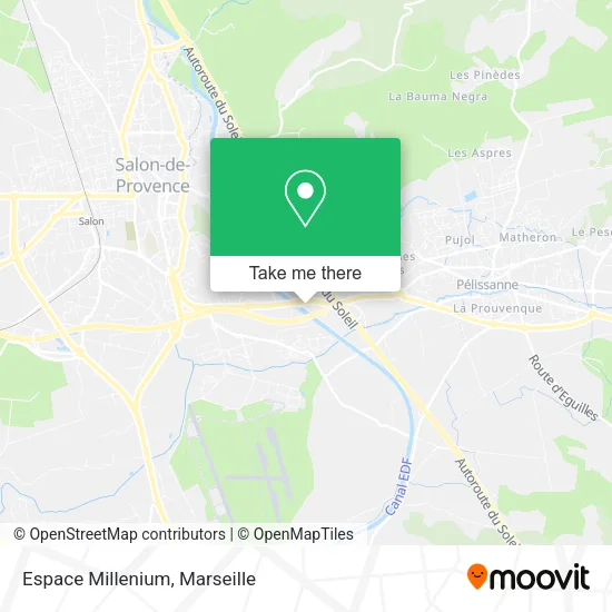 Espace Millenium map