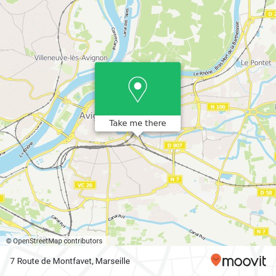 7 Route de Montfavet map