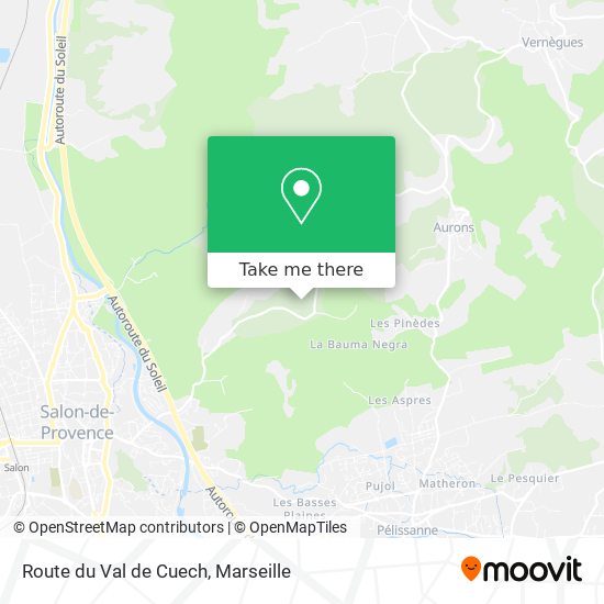 Route du Val de Cuech map
